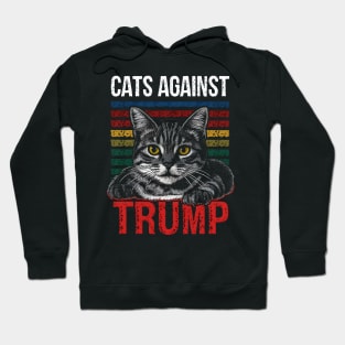 Funny Cats Against Trump Hoodie